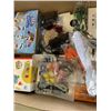 Image 3 : BOX OF KIDS TOYS AND BOX OF NEW LIGHT UP FACE MASKS