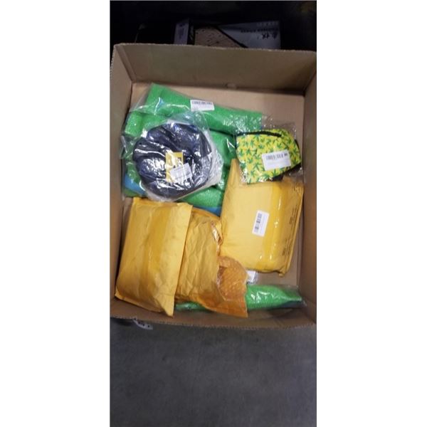 AMAZON OVERSTOCK INCLUDING FISHING REEL OIL, DOG TUG TOYS, FISHING HOOKS, RING CONNECTORS