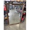 Image 1 : LARGE ANTIQUE GUILT FRAMED MIRROR, SOME DAMAGE, 53 X 36 INCH