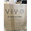 Image 3 : VIVO SIT TO STAND SINGLE MONITOR WALL MOUNT WORK STATION