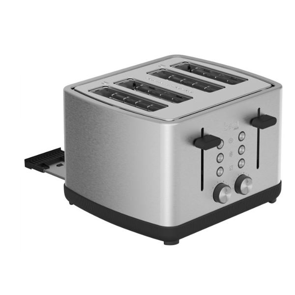 BELLA PRO 4 SLICE STAINLESS TOASTER - TESTED WORKING, RETAIL $149