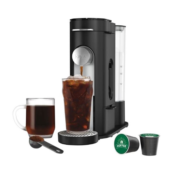 NINJA PODS & GROUNDS SINGLE SERVE COFFEE MAKER - TESTED WORKING, RETAIL $119