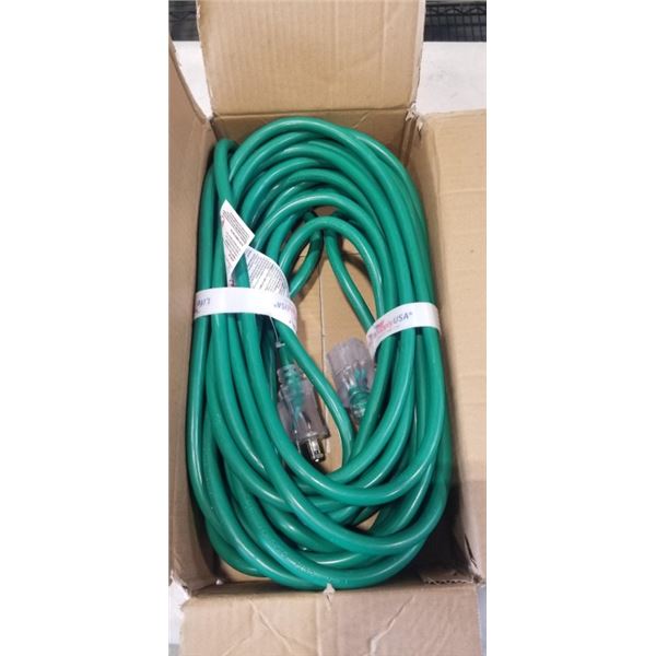 25 FEET GREEN EXTENSION CORD 12AWG