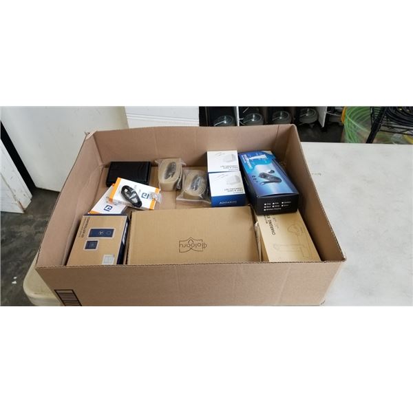 ASSORTED AMAZON OVERSTOCK INCLUDING WIRELESS CHARGERS, BELTS, WALLETS ETC