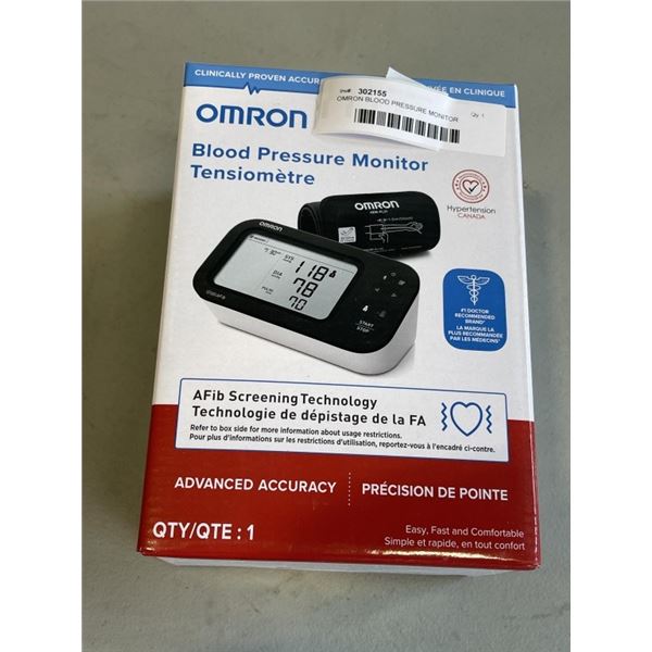 OMRON BLOOD PRESSURE MONITOR
