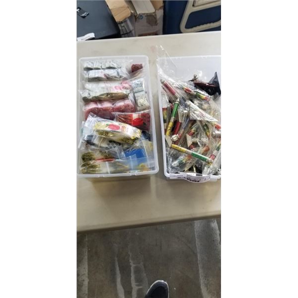 2 BINS OF PIPE ATTACHMENTS AND BAGGIES