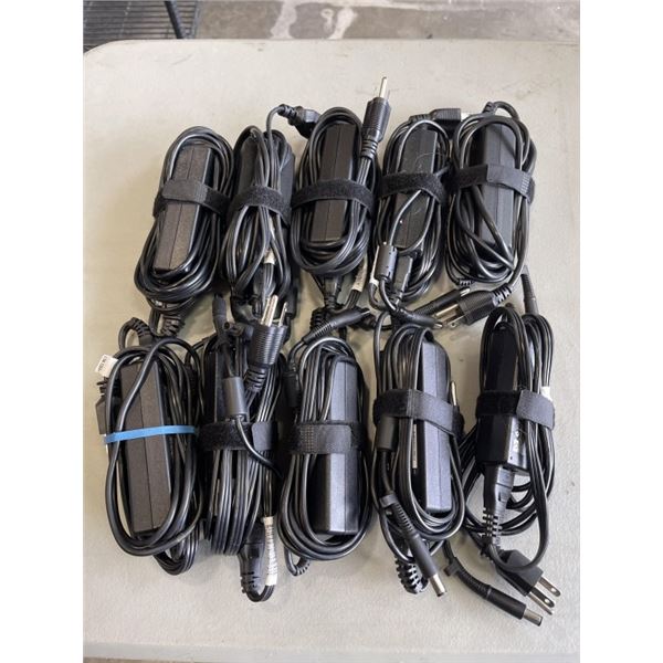 LOT OF 10 HP LAPTOP CHARGERS, WORKING