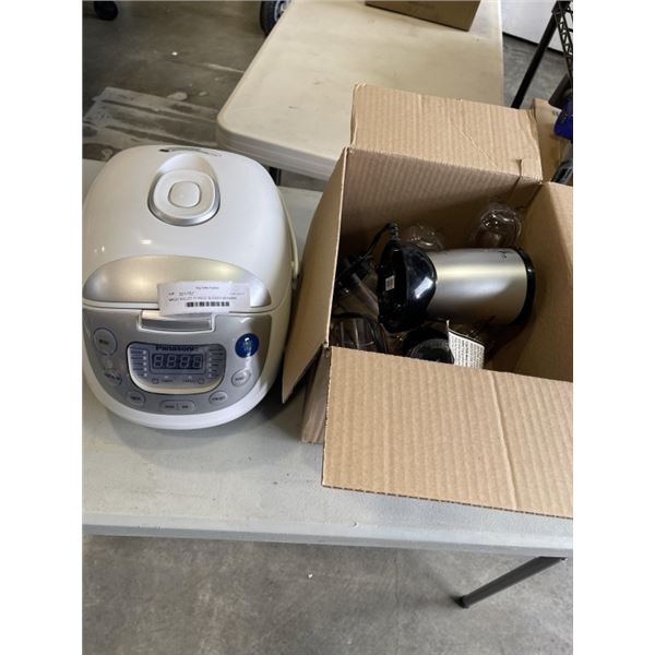 MAGIC BULLET BLENDER WORKING AND PANASONIC 6 CUP MULTIFUNCTION RICE COOKER WORKING