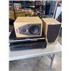 Image 1 : PAIR OF MISSION BOOKSHELF SPEAKERS AND SONY DVD / VHS PLAYERS