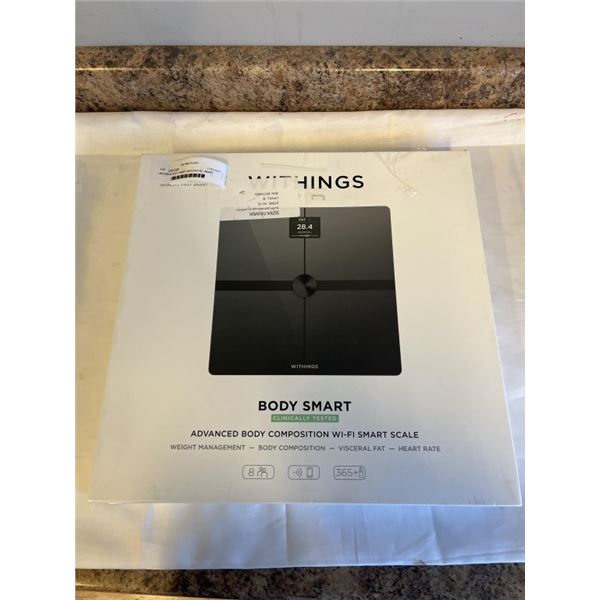 NEW WITHINGS BODY SMART WIFI DIGITAL SMART SCALE - TESTED WORKING, RETAIL $149