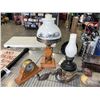 Image 2 : ASSORTED VINTAGE AND ANTIQUE COLLECTIBLES, LAMPS, BOXES ETC
