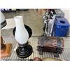 Image 6 : ASSORTED VINTAGE AND ANTIQUE COLLECTIBLES, LAMPS, BOXES ETC