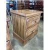 Image 4 : PAIR OF OAK 2 DRAWER NIGHT STANDS