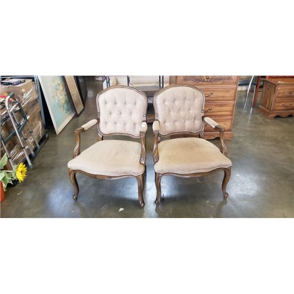 PAIR OF BOMBAY FUIRNITURE CO.  ACCENT CHAIRS