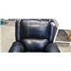 Image 2 : BLACK LEATHER ROCKER RECLINER CHAIR