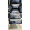 Image 4 : BLACK LEATHER ROCKER RECLINER CHAIR