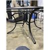 Image 2 : BRAND NEW GLASS TOP ROUND PATIO TABLE, 56 INCH DIAMETER