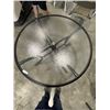 Image 3 : BRAND NEW GLASS TOP ROUND PATIO TABLE, 56 INCH DIAMETER