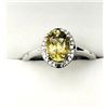 Image 1 : STERLING SILVER NATURAL CITRINE AND NATURAL TOPAZ RING, SIZE 8.75, W/A $700.00. CITRINE IS THE BIRTH