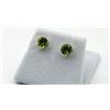 Image 2 : 10KT YELLOW GOLD NATURAL PERIDOT EARRINGS, RETAIL $450.00. PERIDOT IS THE BIRTHSTONE FOR AUGUST.