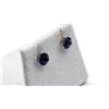 Image 2 : 14KT YELLOW GOLD NATURAL AMETHYST EARRINGS, RETAIL $350.00. AMETHYST IS THE BIRTHSTONE FOR FEBRUARY.