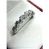 Image 2 : STERLING SILVER CZ RING, SIZE 8.75, RETAIL $200.00.