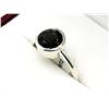 Image 2 : STERLING SILVER NATURAL SMOKEY QUARTZ RING, SIZE 5, RETAIL $400.00.