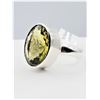 Image 3 : STERLING SILVER NATURAL GREENED AMETHYST RING, SIZE 8, RETAIL $450.00. AMETHYST IS THE BIRTHSTONE FO