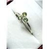 Image 1 : STERLING SILVER NATURAL PERIDOT RING, SIZE 7.25, RETAIL $200.00. PERIDOT IS THE BIRTHSTONE FOR AUGUS