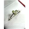 Image 2 : STERLING SILVER NATURAL PERIDOT RING, SIZE 7.25, RETAIL $200.00. PERIDOT IS THE BIRTHSTONE FOR AUGUS