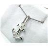 Image 1 : STERLING SILVER PLAIN ANCHOR PENDANT WITH STERLING SILVER CHAIN, RETAIL $300.00.