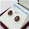 Image 3 : STERLING SILVER NATURAL GARNET (4.2CT) EARRINGS, RETAIL $400.00. GARNET IS THE BIRTHSTONE FOR JANUAR