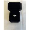 Image 1 : NEW S925 2.0CT SIMULATED DIAMOND (CZ) TRINITY RING W/ PEAR SIDESTONES, SIZE 9 MOUNTED IN 925 STERLIN