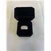 Image 1 : NEW PLATINUM PLATED 1.0CT SIMULATED DIAMOND MANS RING