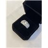 Image 2 : NEW PLATINUM PLATED 1.0CT SIMULATED DIAMOND MANS RING