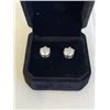 Image 3 : NEW S925 2.0CT MOISSANITE STONE STUD EARRINGS, MOUNTED IN 925 STERLING SILVER W/ WHITE GOLD OVERLAY 