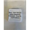 Image 2 : NEW 5.6CT NATURAL YELLOW SAPPHIRE, UNTREATED OVAL CUT 8.3 X 12.6MM