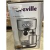 Image 2 : BREVILLE BAMBINO PLUS AUTOMATIC ESPRESSO MACHINE - SEA SALT - TESTED WORKING, RETAIL $649