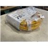 Image 2 : AS NEW 75FT YELLOW 3 OUTLET INDOOR OUTDOOR HEAVY DUTY LIGHTED 3 WIRE GROUNDED EXTENSION CORD 12AWG
