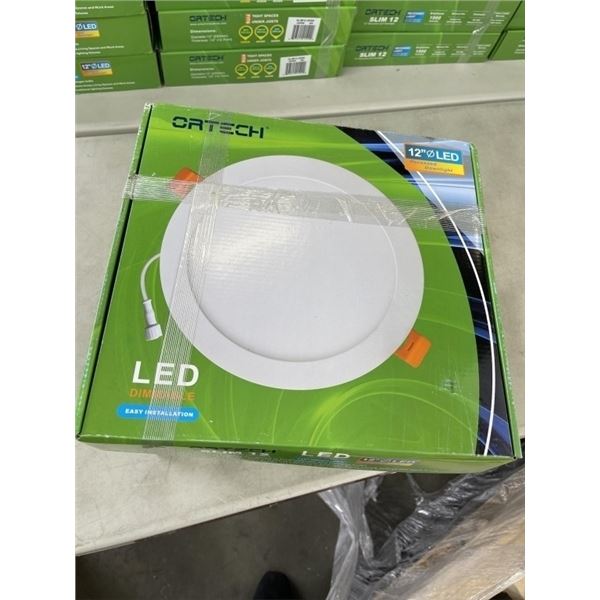 4 NEW ORTECH 12" LED DIMMABLE RECESSED DOWNLIGHTS