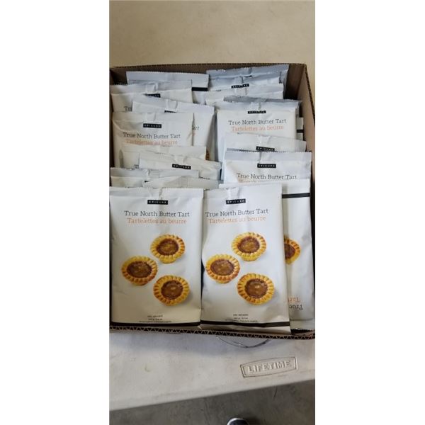 BOX OF SEALED EPICURE BUTTER TART MIX PACKETS