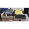 Image 1 : 2 BOXES OF FILE FOLDERS, NEW NOTEPADS, ETC