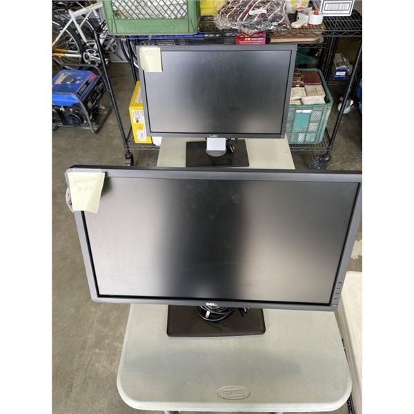 2 DELL COMPUTER MONITORS, BOTH 24 INCH AND WORKING