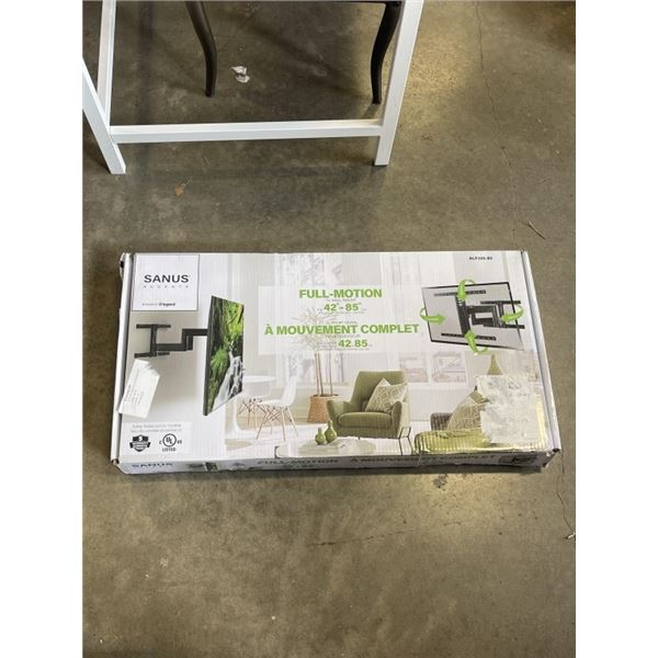 SANUS ACCENTS 42-85" FULL MOTION TV WALL MOUNT, RETAIL $249