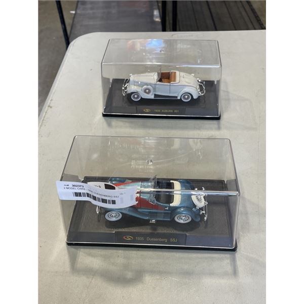 2 MODEL CARS - 1935 DUESENBERG SSJ AND AUBRUN 851