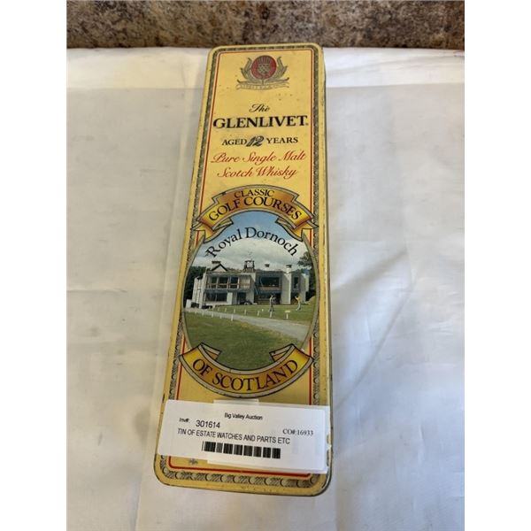 TIN OF ESTATE WATCHES AND PARTS ETC