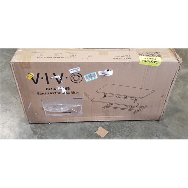 BLACK ELECTRIC DESK RISER