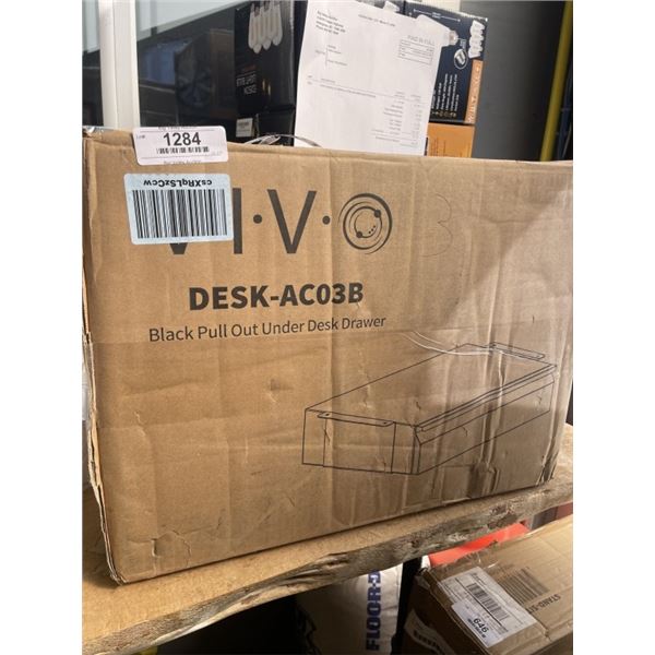 VIVO BLACK PULL OUT UNDER DESK DRAWER
