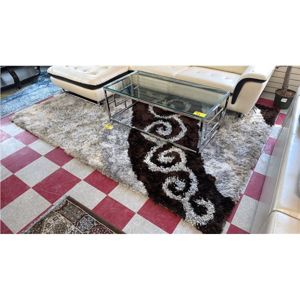 PATTERNED SHAG AREA RUG