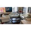 Image 1 : 3-PC LEATHER SOFA SET INCLUDING; SOFA, LOVESEAT & LOUNGE CHAIR
